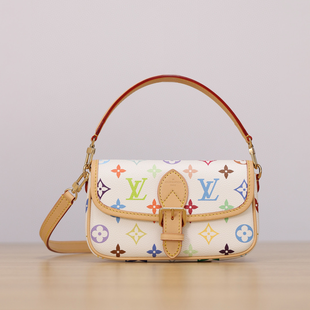 頂級復刻高仿Louis Vuitton*Nano Diade法棍白三彩 99%真