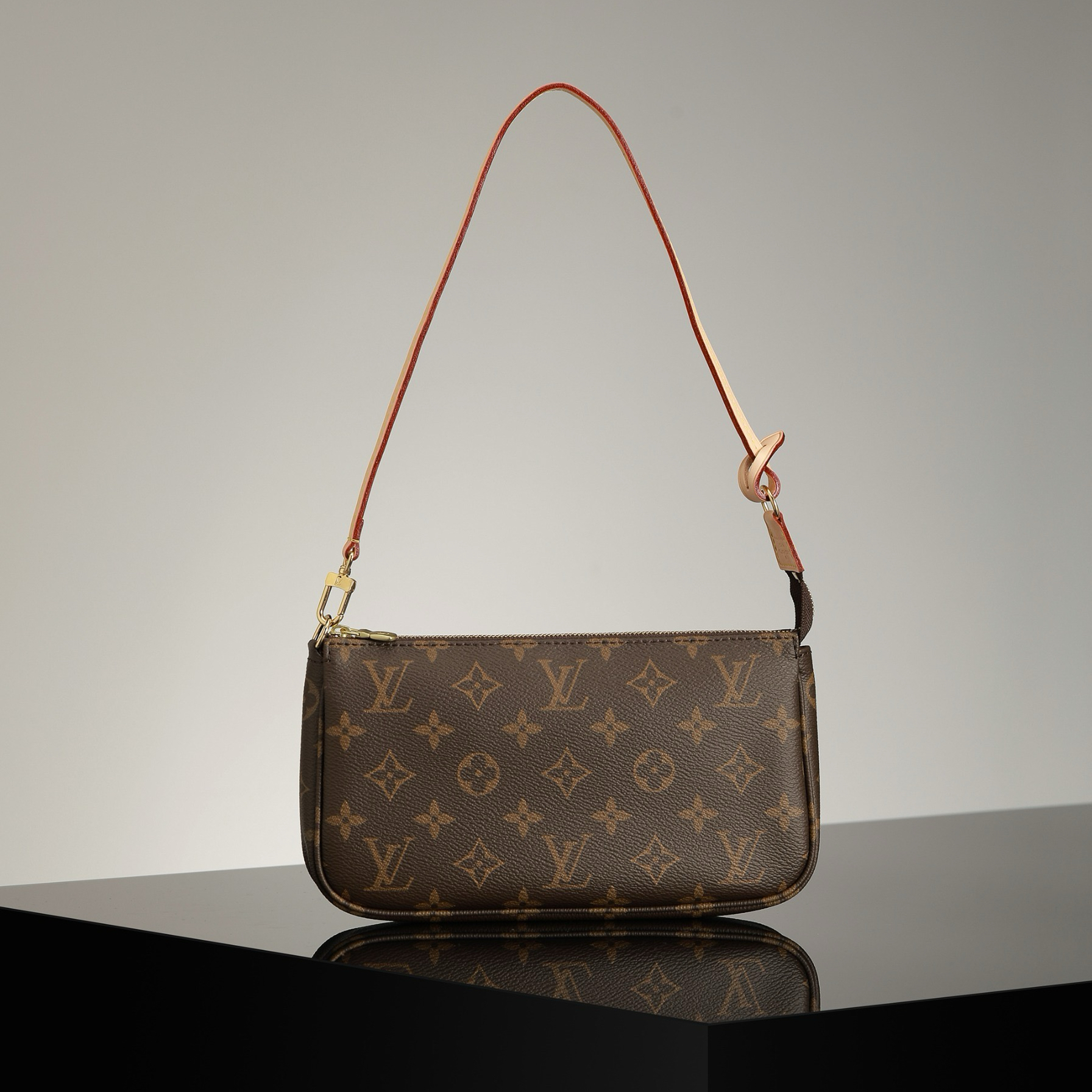 頂級復刻高仿Louis Vuitton*PochetteAccessoires 麻將包 經典老花 99%真