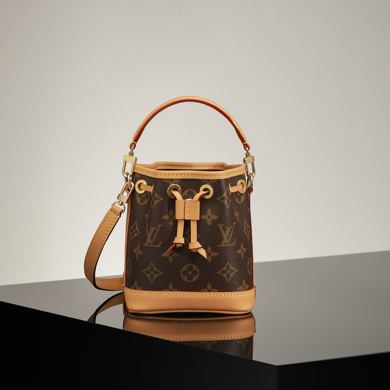 頂級復刻高仿Louis Vuitton*Nano mini水桶包 經典老花 99%真