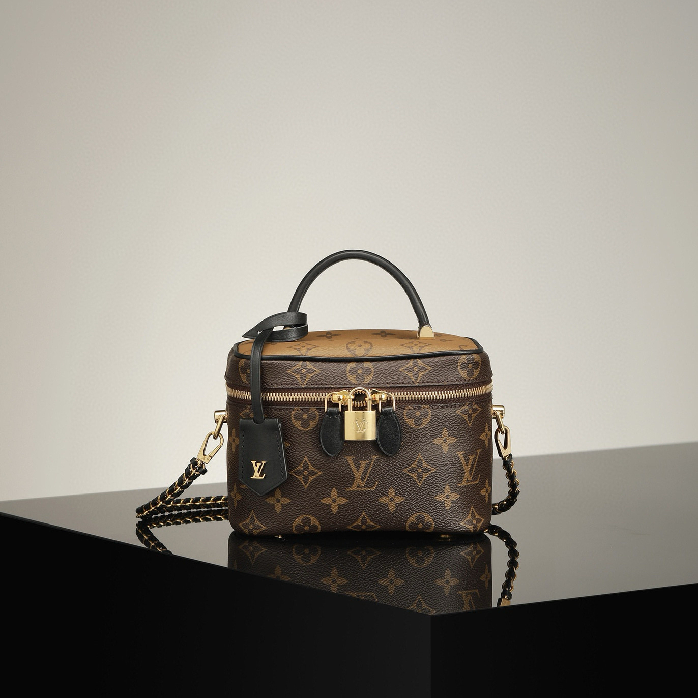 頂級復刻高仿Louis Vuitton*Vanity 經典老花拼色 99%真