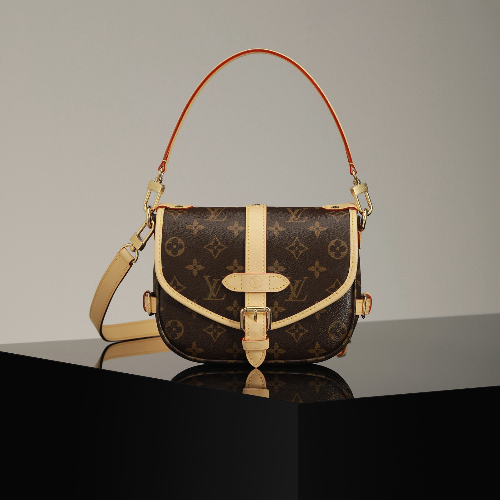 頂級復刻高仿Louis Vuitton* SaumurBB經典老花 99%