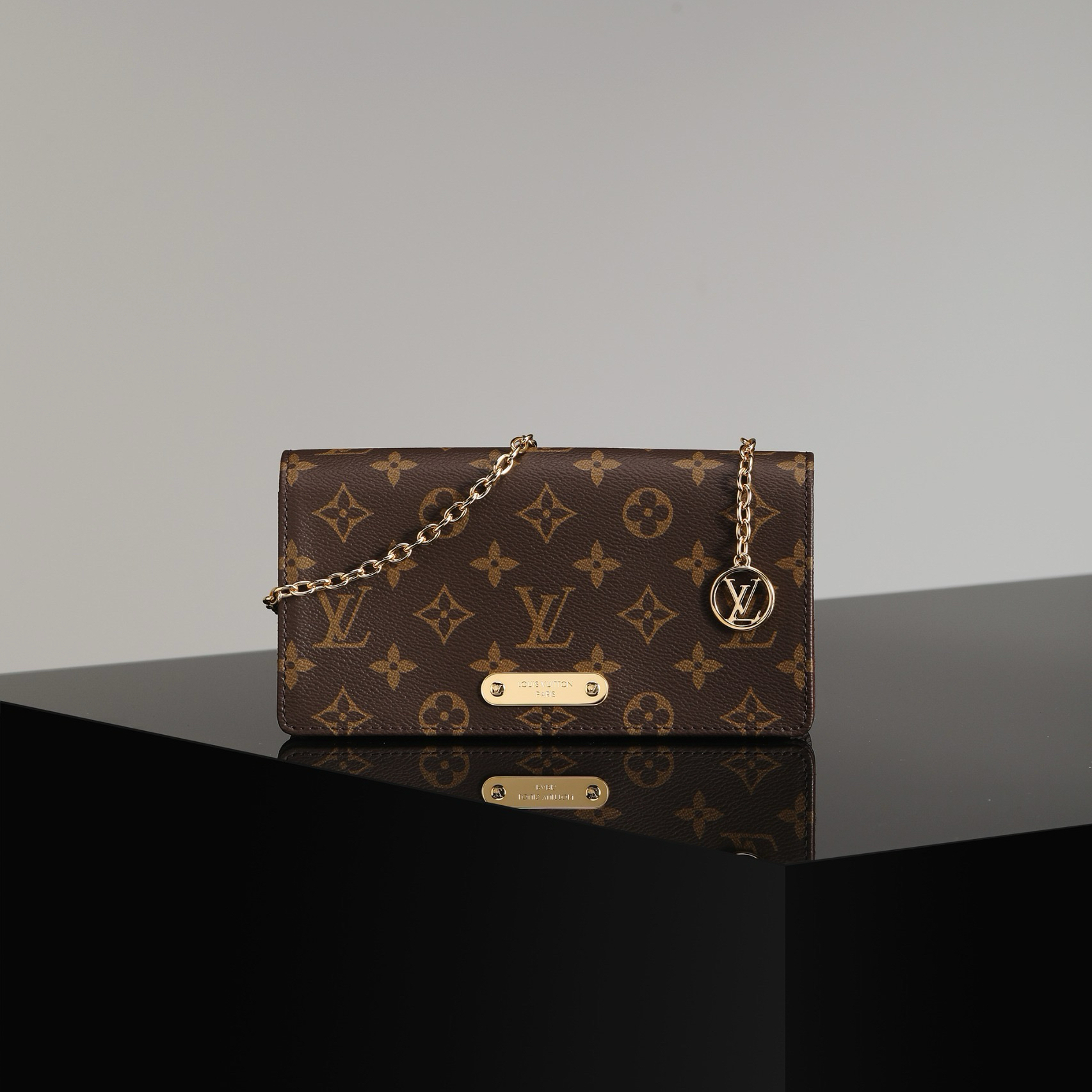 頂級復刻高仿Louis Vuitton lompakko Wallet On Chain Lily 系列經典老花 99%真