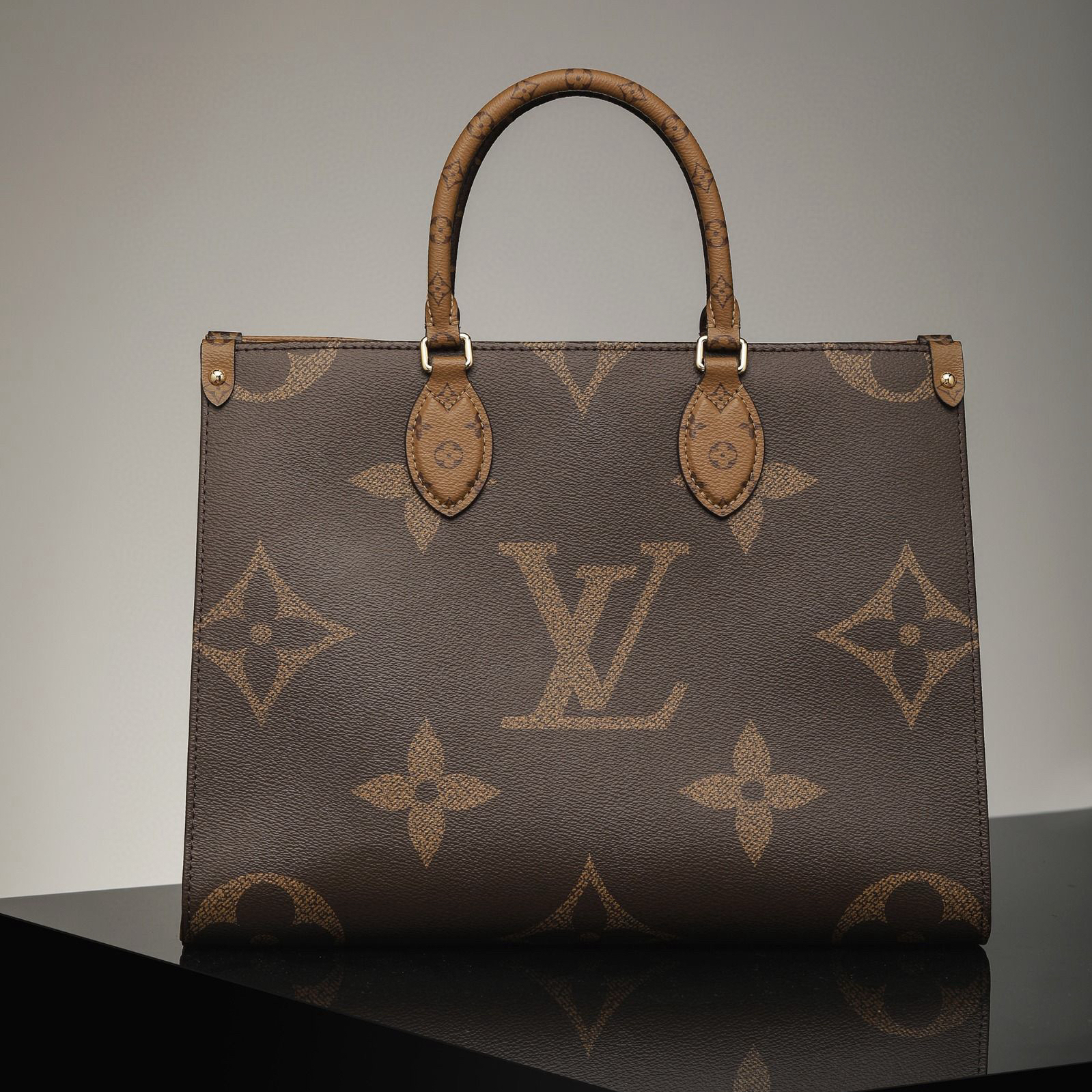 頂級復刻高仿Louis Vuitton-Onthego系列購物袋中號 99%真