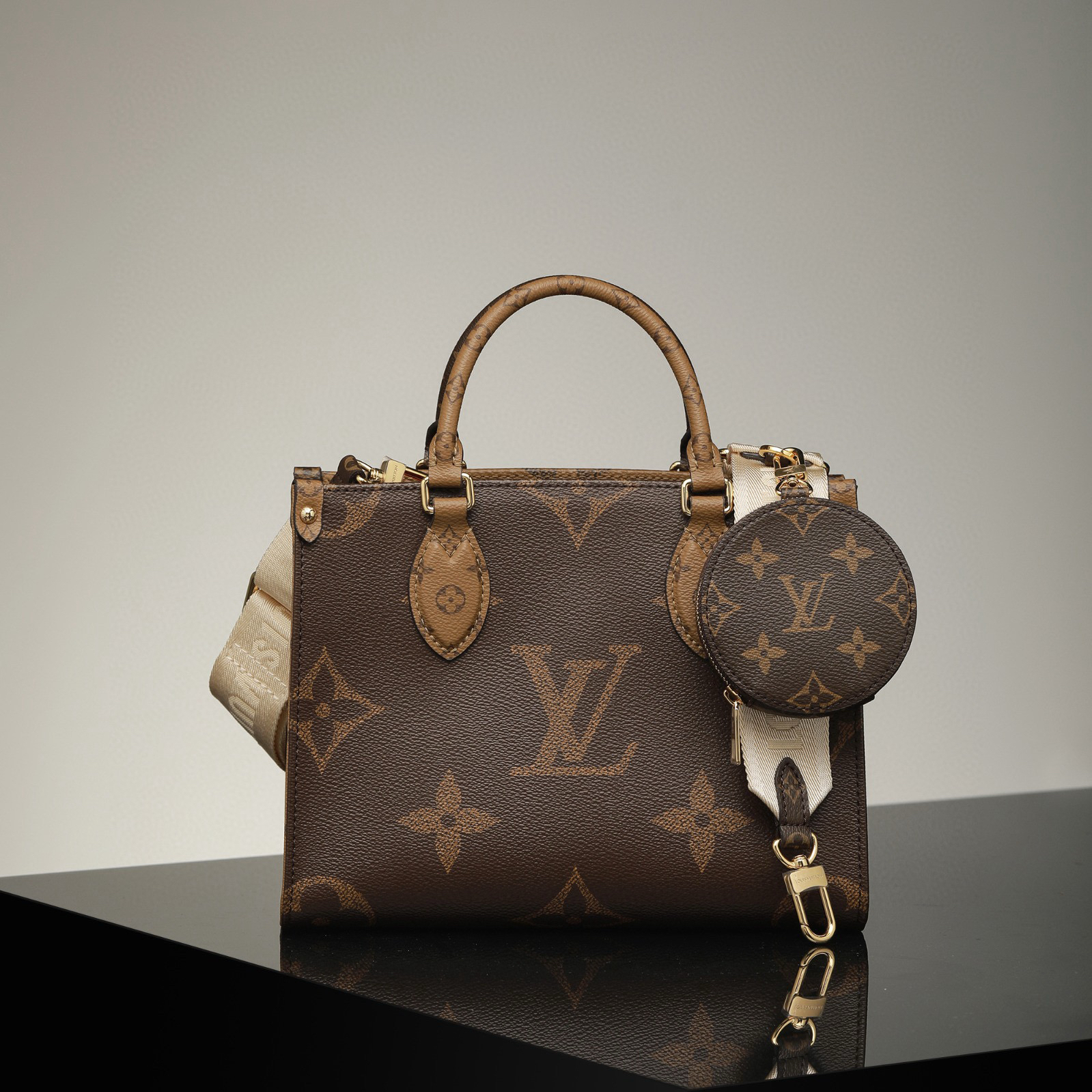 頂級復刻高仿Louis Vuitton-Onthego系列購物袋小號 99%真