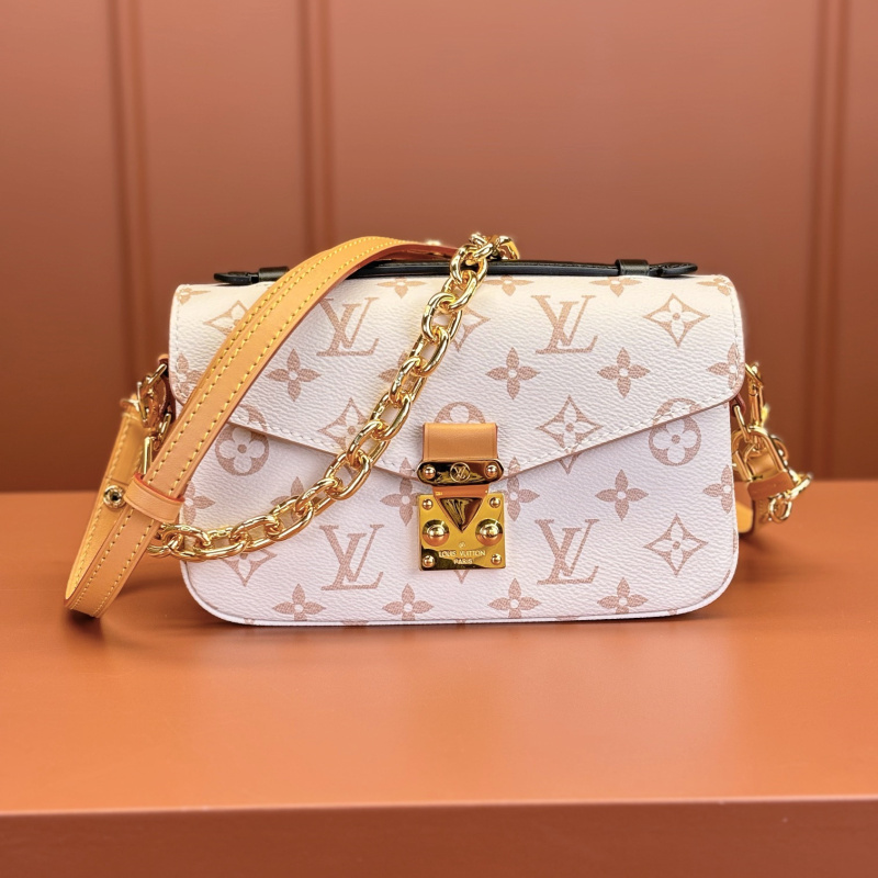頂級復刻高仿Louis Vuitton-Pochette Metis East West系列郵差包新沙丘色 99%真