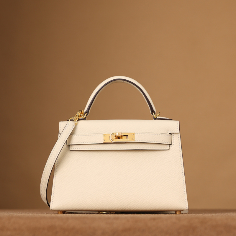 1:1復刻高仿愛馬仕Hermes bag 手袋 KellyMini19二代奶昔白金扣 99%真