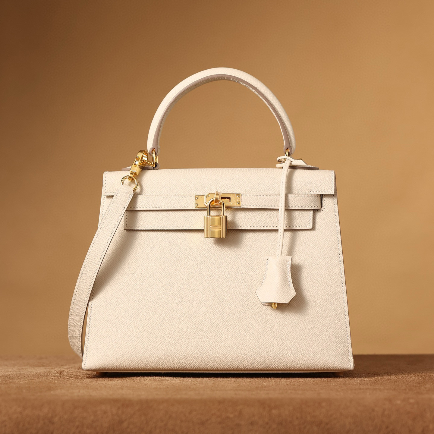1:1復刻高仿愛馬仕Hermes bag 手袋 Kelly25奶昔白金扣 99%真