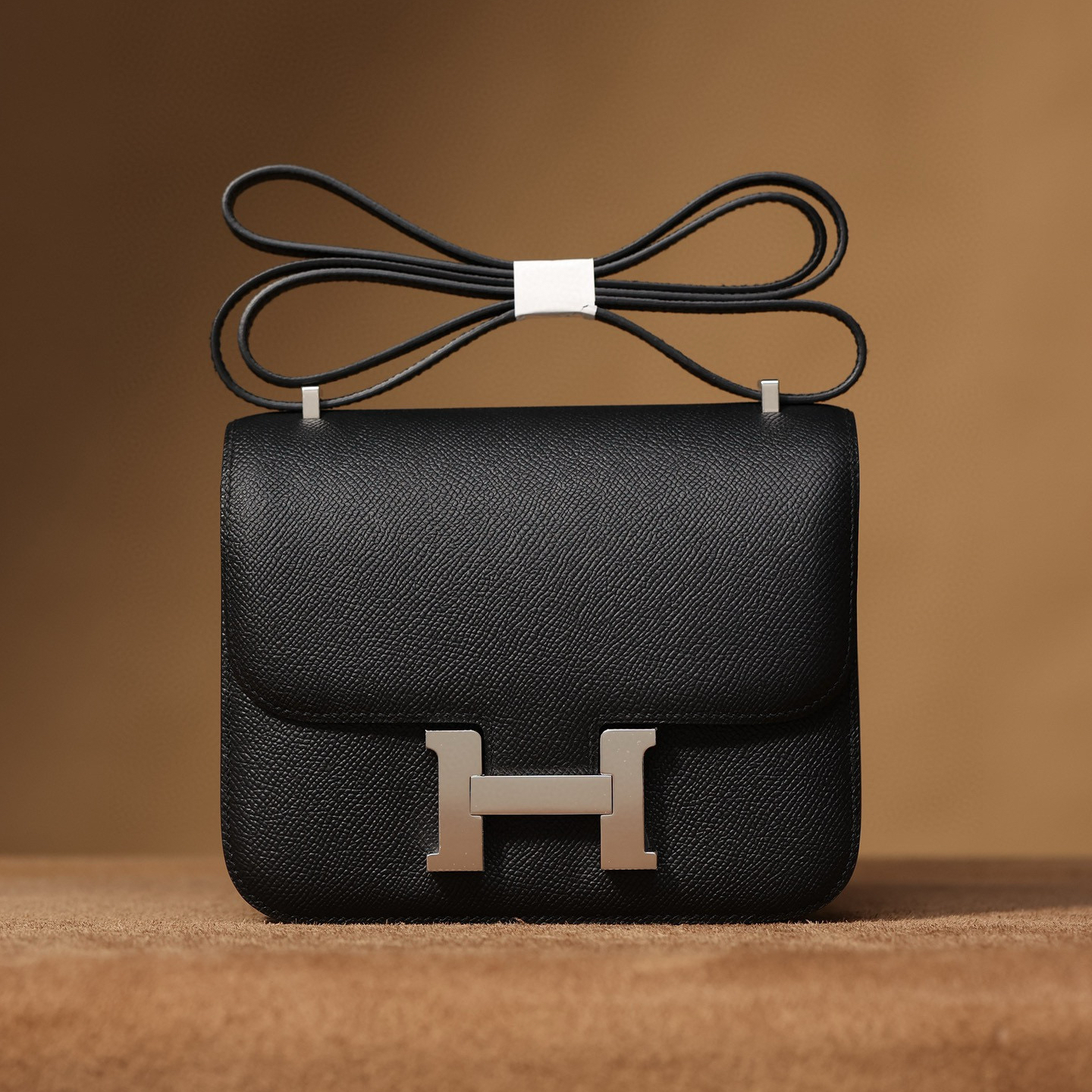 1:1復刻高仿Hermes bag 手袋 Constance19系列黑色銀扣 99%真