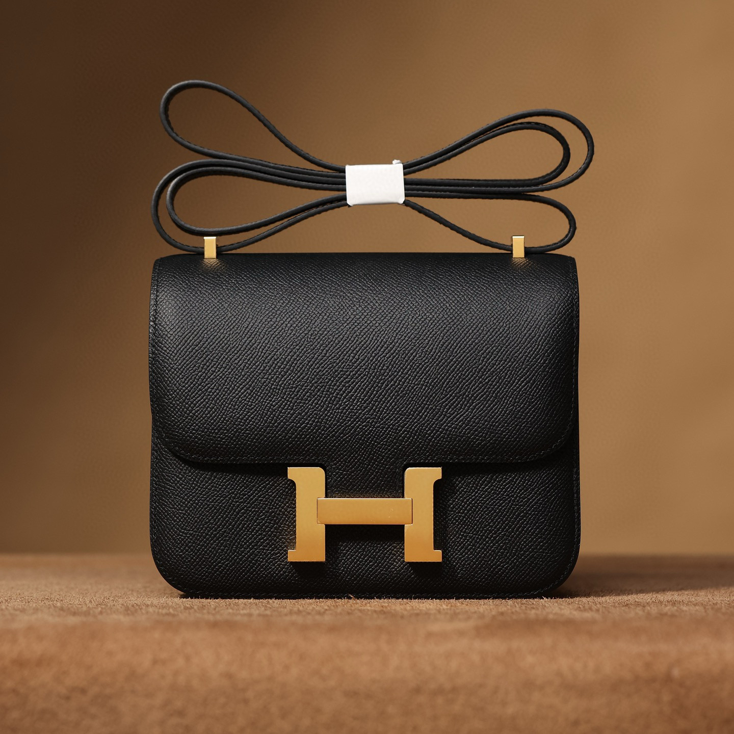 1:1復刻高仿Hermes bag 手袋 Constance19系列黑色金扣 99%真