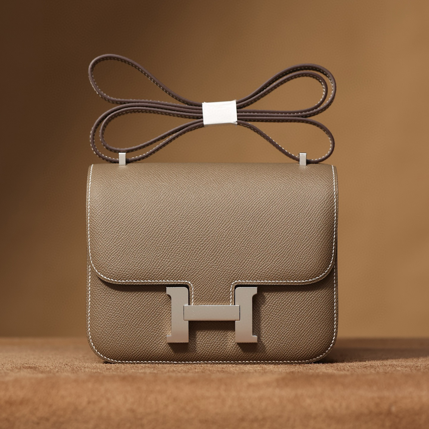 1:1復刻高仿Hermes bag 手袋 Constance19系列大象灰銀扣 99%真