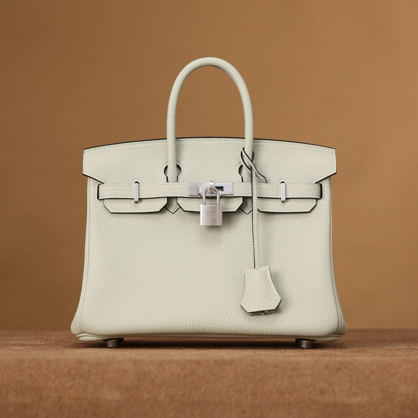 1:1復刻高仿Hermes bag 手袋 Birkin25系列水晶灰銀扣 99%真