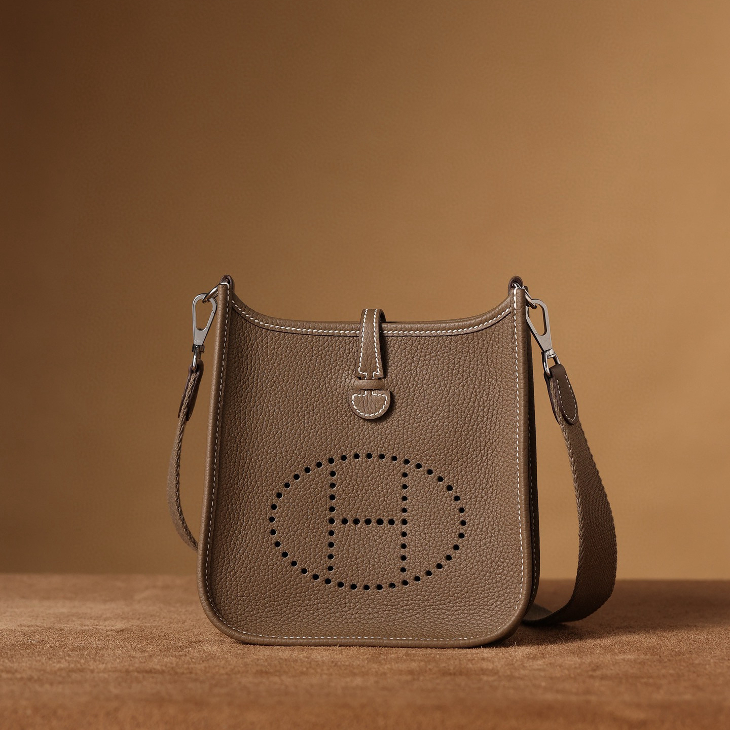 1:1復刻高仿Hermes bag 手袋 Evelyne16系列大象灰銀扣 99%真