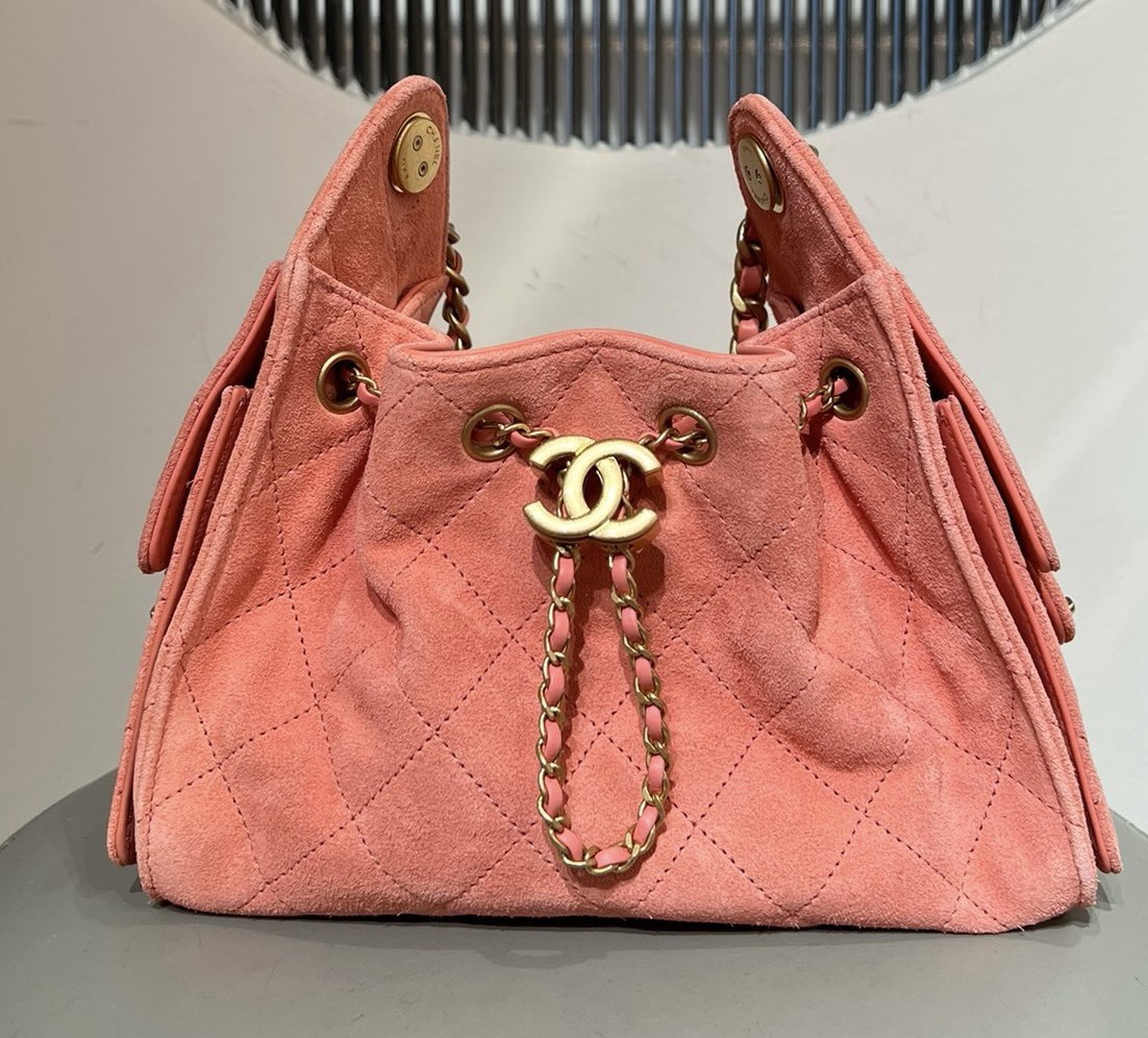 Chanel 25迷你手袋 紫色麂皮